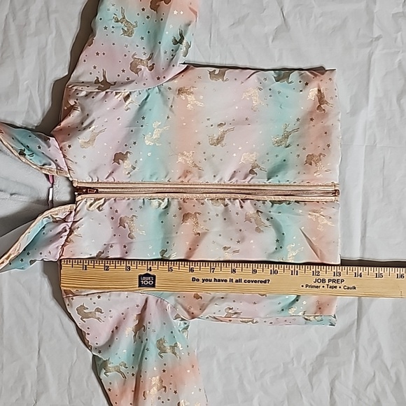 penelope mack ltd Girls Size 2T Multicolor Unicorn Hooded Zippered Jacket Used - Picture 12 of 12